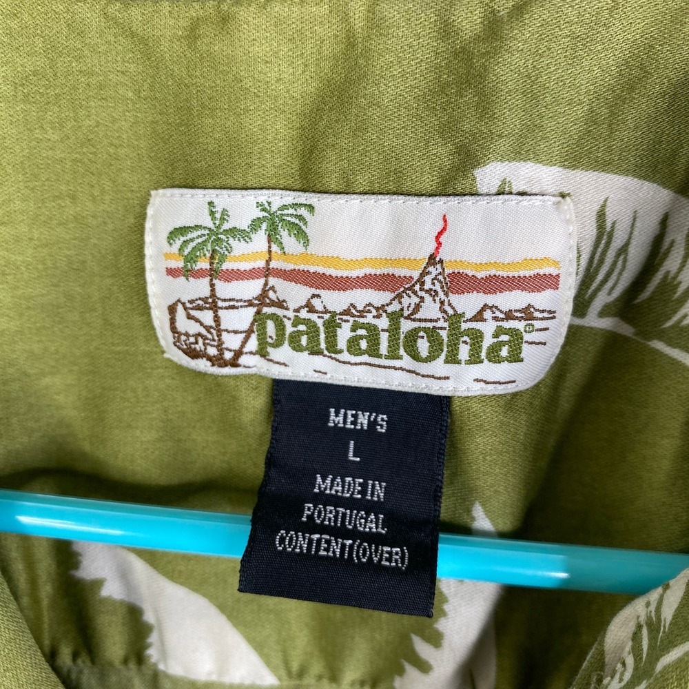 Patagonia Pataloha Mens Large Tropical Cotton Aloha Shirt L VTG 90's Early 2000s - Picture 2 of 7
